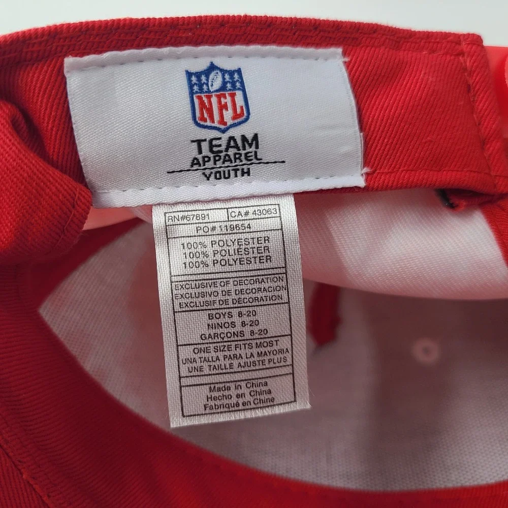 Youth Kansas City Chiefs Hat Snapback NFL Team Apparel Red White Tie Dye Boys